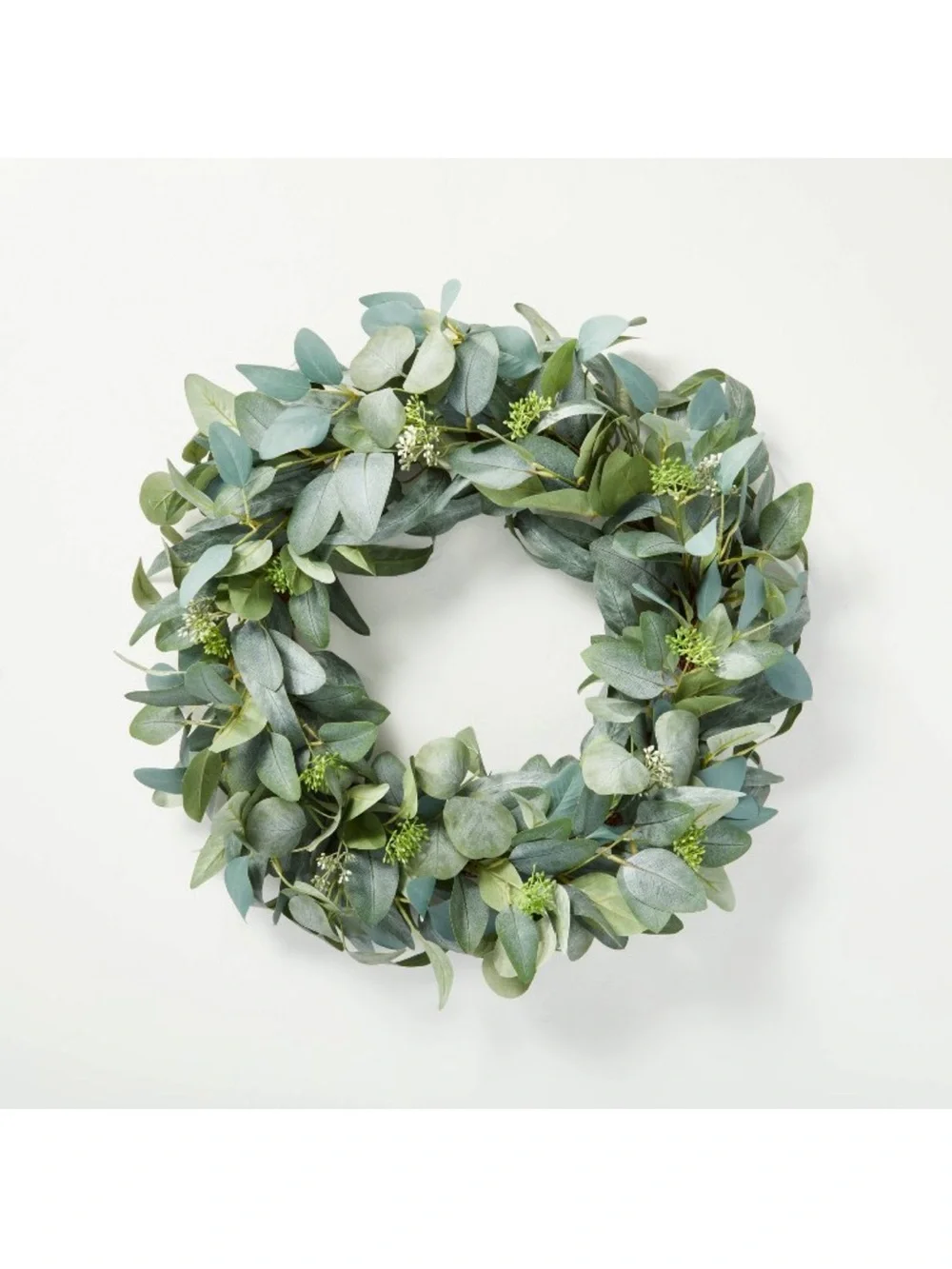 Hearth & Hand Faux Eucalyptus Wreath - 24”Diameter Green